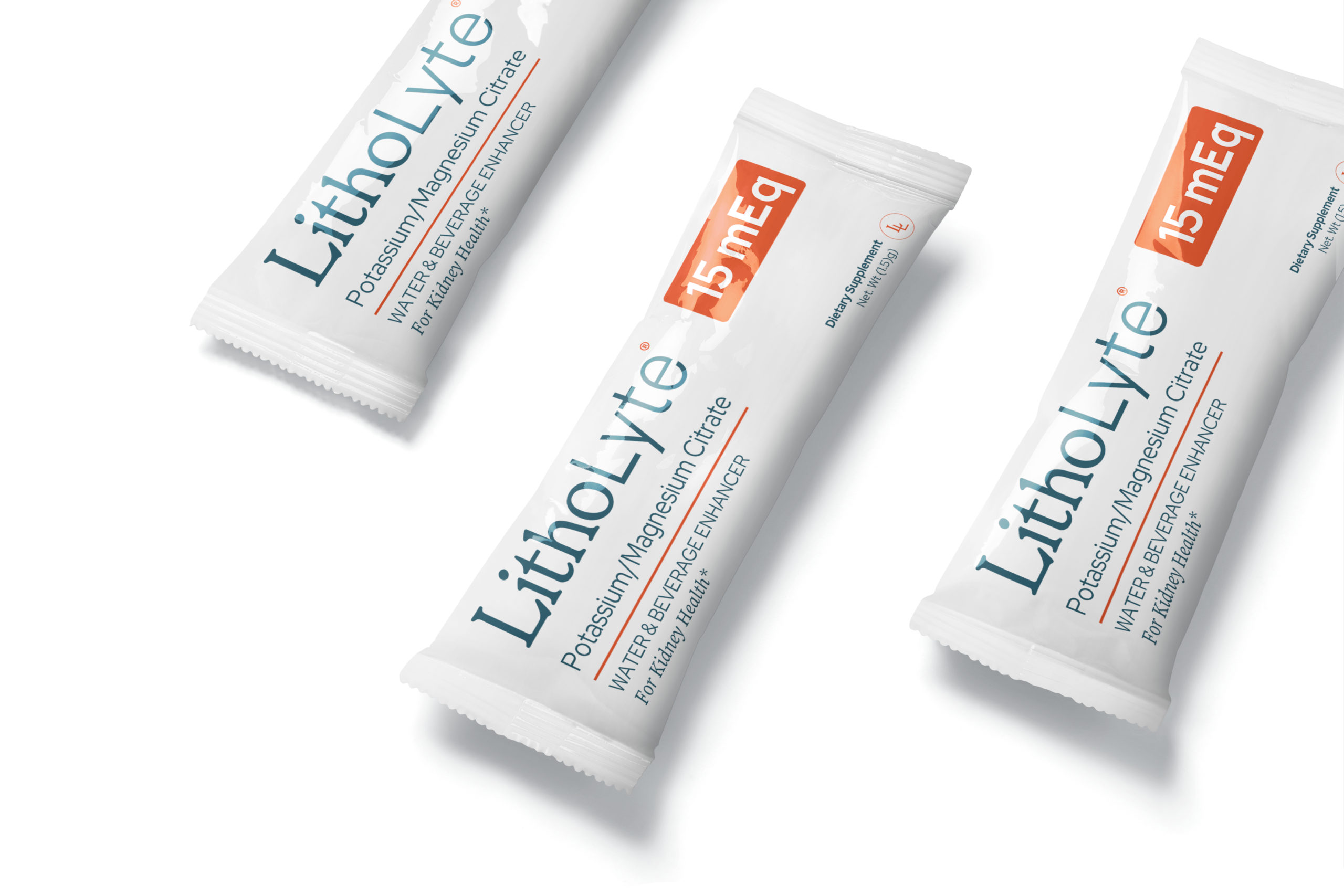 LithoLyte 15 mEq — three sticks